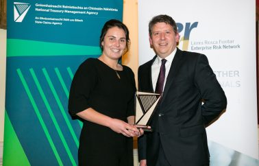 Katie O’Dwyer, Investigations Officer, Oberstown Children Detention Campus, with Pat Kirwan, Deputy Director of the SCA
